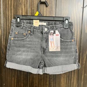 Levi’s (Girls 12) Girlfriend Shorty Shorts with adjustable waistband-NWT